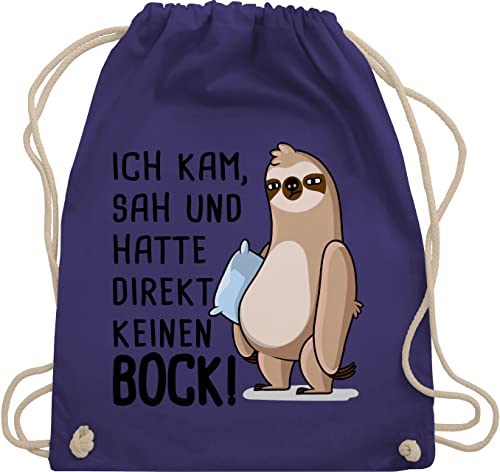 Turnbeutel Rucksack - Sprüche Statement - Hatte direkt keinen Bock - Faultier - Unisize - Lila - mit aufschrift kam sah beutel statements faultiere stoffrucksack sprüchen faultier, stoffbeutel Turnbeutel Rucksack - Sprüche Statement - Hatte direkt keinen Bock - Faultier - Unisize - Lila - mit aufschrift kam sah beutel statements faultiere stoffrucksack sprüchen faultier, stoffbeutel von Shirtracer