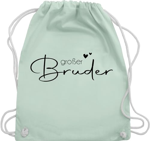 Shirtracer Turnbeutel Rucksack - Taschen - Großer Bruder - Big Brother - Unisize - Pastell Grün - grosser geschenk große brüder beutel bruder für großen grosse größeren geschenke 2024 bro von Shirtracer