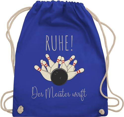 Shirtracer Turnbeutel Rucksack - Taschen - Ruhe Der Meister wirft - Bowling Bowlingkugel Bowler Geschenk - Unisize - Royalblau - bowling- bowlingball tasche beutel Shirtracer Turnbeutel Rucksack - Taschen - Ruhe Der Meister wirft - Bowling Bowlingkugel Bowler Geschenk - Unisize - Royalblau - bowling- bowlingball tasche beutel von Shirtracer