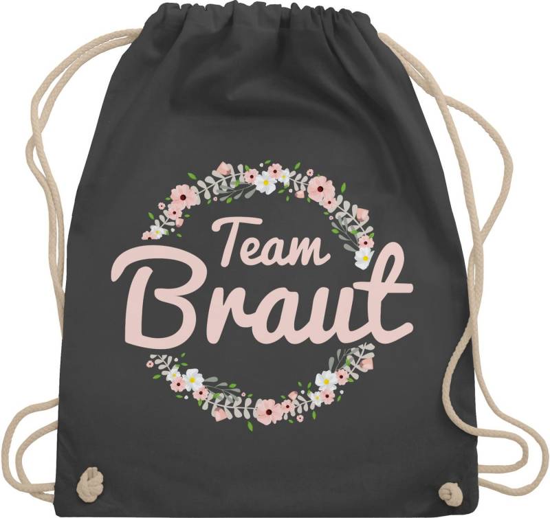 Shirtracer Turnbeutel Team Braut Blumenkranz - Crew, JGA Junggesellenabschied Frauen von Shirtracer