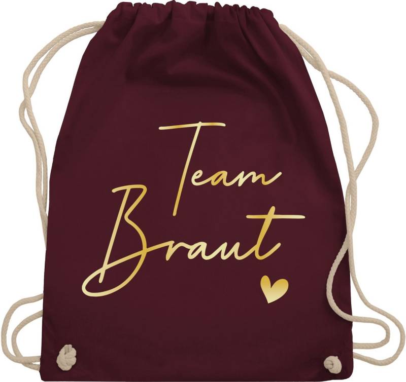 Shirtracer Turnbeutel Team Braut Crew Bride, JGA Junggesellenabschied Frauen von Shirtracer