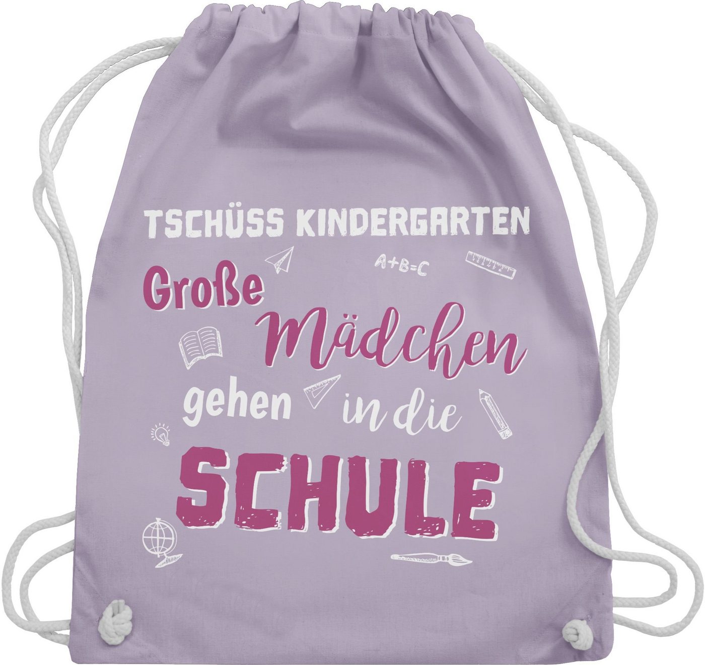 Shirtracer Turnbeutel Tschüss Kindergarten Große Mädchen, Schulanfang & Einschulung Geschenk Turnbeutel von Shirtracer