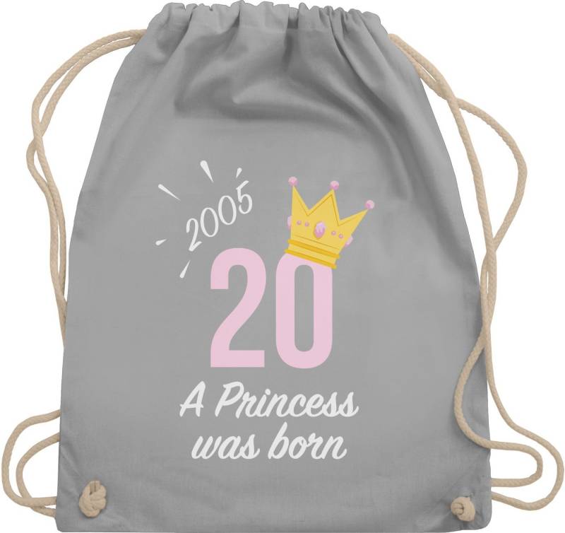 Shirtracer Turnbeutel Zwanzigster Mädchen Princess 2005, 20. Geburtstag von Shirtracer