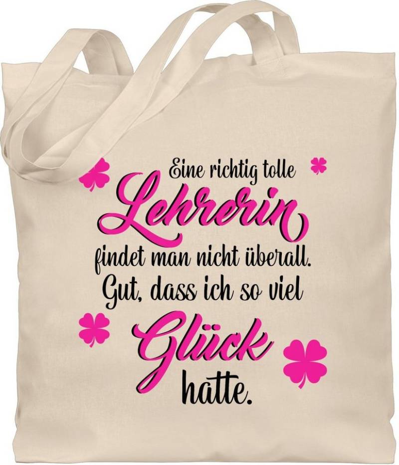 Shirtracer Umhängetasche Eine richtig tolle Lehrerin findet man nicht überall, Lehrerin von Shirtracer