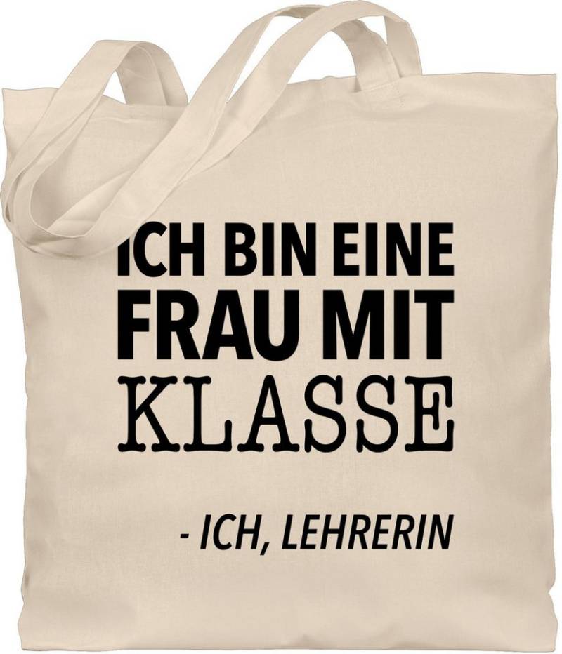 Shirtracer Umhängetasche Ich bin eine Frau mit Klasse - Ich, Lehrerin, Lehrerin von Shirtracer