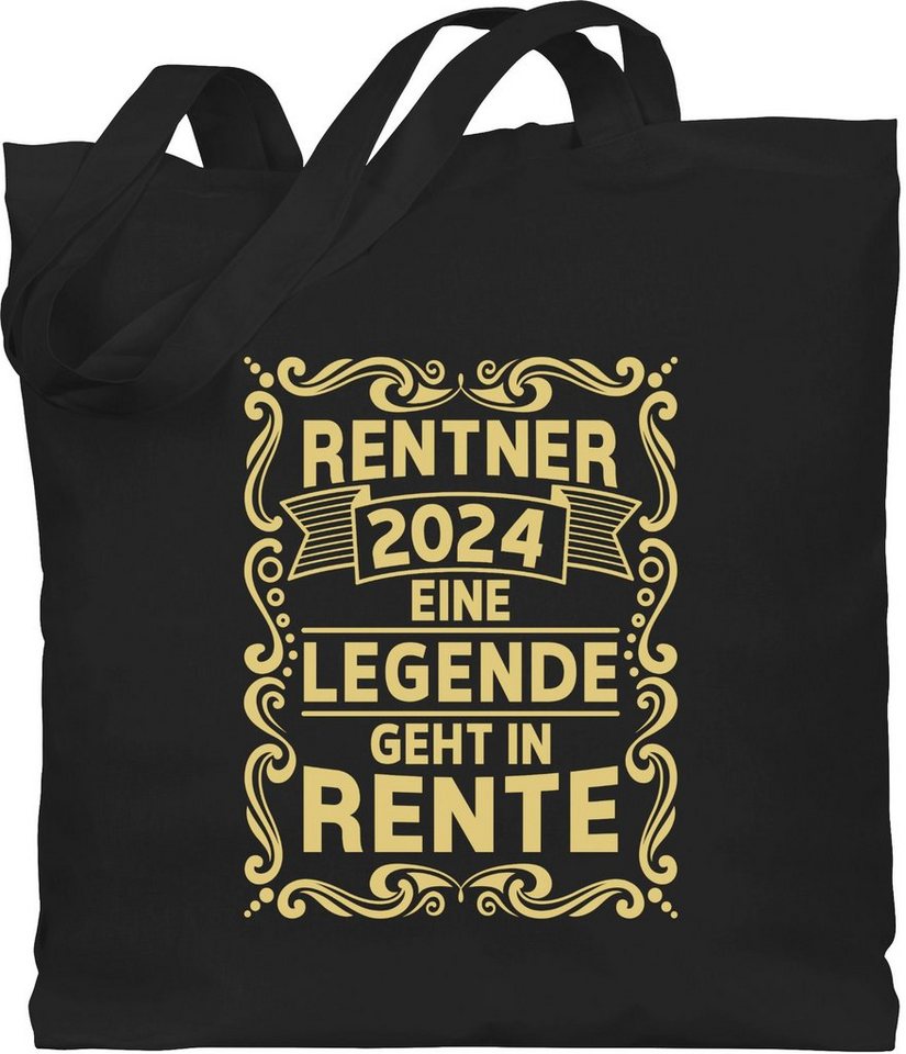 Shirtracer Umhängetasche Rentner 2024 Eine Legende geht in Rente, Rentner Geschenk von Shirtracer