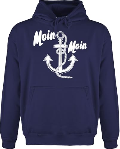 Hoodie Herren Pullover Männer - Sprüche Statement - Moin Moin Anker - XXL - Navy Blau - anker+pullover mit aufschrift moein fun-kapuzenpullover statements matrose pullis sprüchen maritim pulli Hoodie Herren Pullover Männer - Sprüche Statement - Moin Moin Anker - XXL - Navy Blau - anker+pullover mit aufschrift moein fun-kapuzenpullover statements matrose pullis sprüchen maritim pulli von Shirtracer