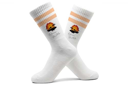Statement - Socken Hakuna Matata Savanne Tennissocken Kein Problem I Keine Sorge Tennissocken Alles In Ordnung - 37-41 - Pastell Orange - löwen statements sprüche löwe sportsocken mit herren von Shirtracer