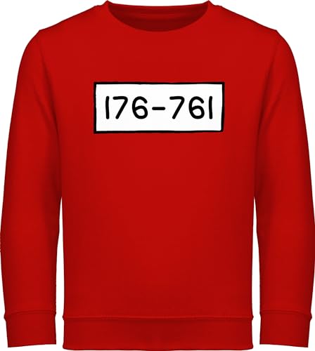 Sweatshirt Kinder Pullover für Jungen Mädchen - Karneval & Fasching - Panzerknacker Nummern - 140 (9/11 Jahre) - Rot - verkleidungen carnival fashing karneval& und. 2023 kölsche &fasching köln von Shirtracer