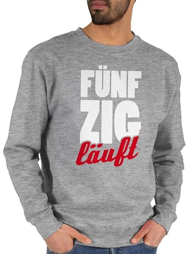 Shirtracer Sweater Pullover Sweatshirt Herren Damen - 50. Geburtstag - Fünfzigster Läuft - XS - Grau meliert - 50 lustige Geschenke Pulli 50.Geburtstag 50er (50) 50iger fünfzig 50-Geburtstag 50th Shirtracer Sweater Pullover Sweatshirt Herren Damen - 50. Geburtstag - Fünfzigster Läuft - XS - Grau meliert - 50 lustige Geschenke Pulli 50.Geburtstag 50er (50) 50iger fünfzig 50-Geburtstag 50th von Shirtracer