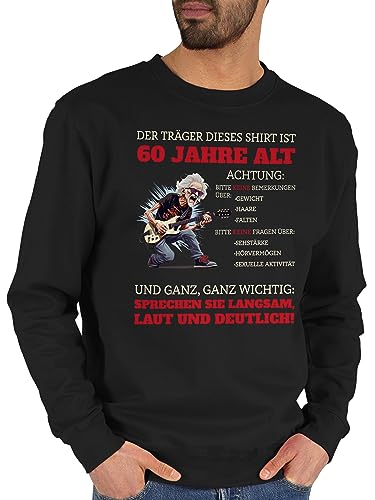 Sweater Pullover Sweatshirt Herren Damen - 60. Geburtstag - Alter Sack 60 - Der Träger Dieses Shirt ist 60 Jahre - S - Schwarz - zum 60.Geburtstag überraschung Sweat 60-Geburtstag Pulli sechzig Sweater Pullover Sweatshirt Herren Damen - 60. Geburtstag - Alter Sack 60 - Der Träger Dieses Shirt ist 60 Jahre - S - Schwarz - zum 60.Geburtstag überraschung Sweat 60-Geburtstag Pulli sechzig von Shirtracer