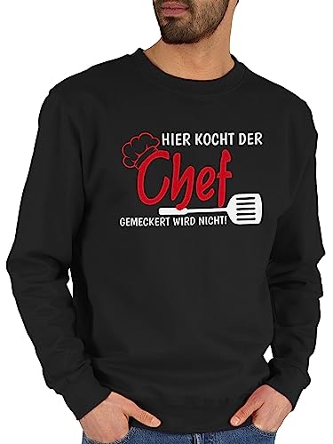 Sweater Pullover Sweatshirt Herren Damen - Küche - Hier kocht der Chef gemeckert Wird Nicht I Geschenk Kochen I Hobbykoch I Köche - XXL - Schwarz - koch chefköchin küchen für die bestanden Sweater Pullover Sweatshirt Herren Damen - Küche - Hier kocht der Chef gemeckert Wird Nicht I Geschenk Kochen I Hobbykoch I Köche - XXL - Schwarz - koch chefköchin küchen für die bestanden von Shirtracer