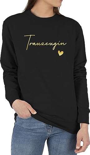 Shirtracer Sweater Pullover Sweatshirt Herren Damen - JGA Junggesellenabschied Frauen - Trauzeugin Maid of Honor - S - Schwarz - Bachelorette Party jungesselnabschied junggesellinnenabschied von Shirtracer