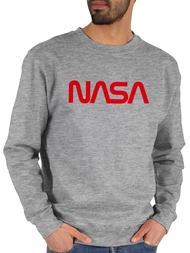 Shirtracer Sweater Pullover Sweatshirt Herren Damen - Nerd Geschenke - NASA - Raumfahrt Astronaut Mondlandung Weltraum - XL - Grau meliert - zocker Space x Pulli Geek Logo Sweatshirts Nerds Worm Shirtracer Sweater Pullover Sweatshirt Herren Damen - Nerd Geschenke - NASA - Raumfahrt Astronaut Mondlandung Weltraum - XL - Grau meliert - zocker Space x Pulli Geek Logo Sweatshirts Nerds Worm von Shirtracer