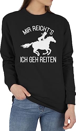 Sweater Pullover Sweatshirt Herren Damen - Pferde - Mir reicht's ich geh Reiten - XS - Schwarz - pulli mit pferden pferdeliebhaber pony pullis sprüche pferd reite polower pferdespruch horses reit Sweater Pullover Sweatshirt Herren Damen - Pferde - Mir reicht's ich geh Reiten - XS - Schwarz - pulli mit pferden pferdeliebhaber pony pullis sprüche pferd reite polower pferdespruch horses reit von Shirtracer