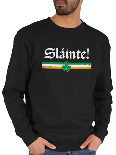 Sweater Pullover Sweatshirt Herren Damen - St. Patricks Day - Slàinte Irish - Prost Auf Dein Wohl - M - Schwarz - Sankt Slainte Patrick Pub Paddys st Patrick's st.Patricks irische Ireland Sweater Pullover Sweatshirt Herren Damen - St. Patricks Day - Slàinte Irish - Prost Auf Dein Wohl - M - Schwarz - Sankt Slainte Patrick Pub Paddys st Patrick's st.Patricks irische Ireland von Shirtracer