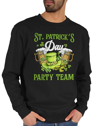 Sweater Pullover Sweatshirt Herren Damen - St. - St Patricks Day Kostüm Team Party Irland Irish - L - Schwarz - Patrick's Patrick s Patrick’s Saint Geschenk st.Patricks st+Patricks+Day st.Patrick von Shirtracer