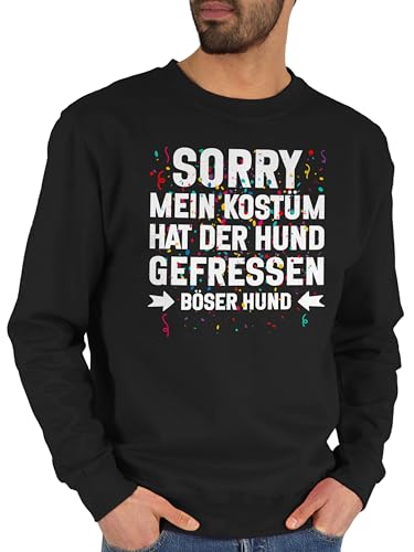 Sweater Pullover Sweatshirt Herren Damen - & - Sorry mein Kostüm hat der Hund gefressen Konfetti I Karneval Kostüm Fasching Ersatzkostüm Fasnacht I Fastnacht - XS - Schwarz - faschings karnevals Sweater Pullover Sweatshirt Herren Damen - & - Sorry mein Kostüm hat der Hund gefressen Konfetti I Karneval Kostüm Fasching Ersatzkostüm Fasnacht I Fastnacht - XS - Schwarz - faschings karnevals von Shirtracer