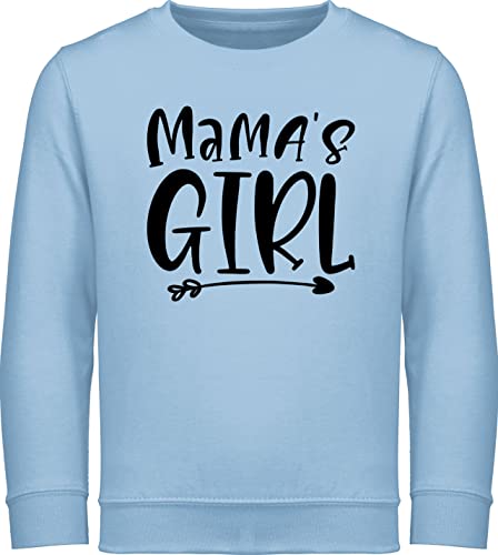 Shirtracer Sweatshirt Kinder Pullover für Jungen Mädchen - Mama - Mamas Girl - 152 (12/13 Jahre) - Hellblau - Geschenk Fuer Mutter Mutti muttertagsgeschenk Mum mamatags Mothers lieben gesxhenk mütter von Shirtracer