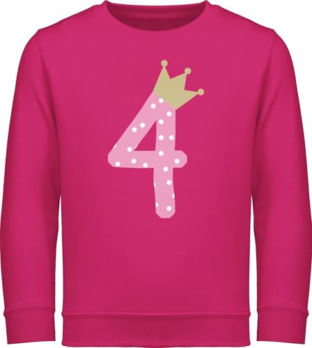 Sweatshirt Kinder Pullover für Jungen Mädchen - Süßer Hase Frühlingstiere I - 140 (9/11 Jahre) - Fuchsia - osterpullover osterhasen Hasen Pulis Osterhase Oster Pulli hasenmotiv Bunny pullis von Shirtracer