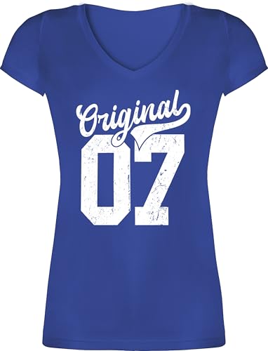 T-Shirt Damen V Ausschnitt - 18. Geburtstag - Original 2007 - XS - Blau - Geschenke für eine 18 jährige Tshirt volljährig 2005 t-Shirts Shirt zum mädchen 18ten 2006 Shirts Geschenkideen 18ter T-Shirt Damen V Ausschnitt - 18. Geburtstag - Original 2007 - XS - Blau - Geschenke für eine 18 jährige Tshirt volljährig 2005 t-Shirts Shirt zum mädchen 18ten 2006 Shirts Geschenkideen 18ter von Shirtracer