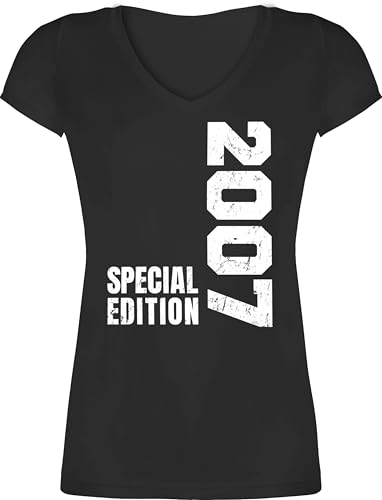 T-Shirt Damen V Ausschnitt - 18. Geburtstag - Special Edition 2007 - XS - Schwarz - Geschenke zum 18 Tshirt volljährig 2005 Shirt mädchen 18ten 2004 t-Shirts 18ter 18-Geburtstag Tshirts Geschenk T-Shirt Damen V Ausschnitt - 18. Geburtstag - Special Edition 2007 - XS - Schwarz - Geschenke zum 18 Tshirt volljährig 2005 Shirt mädchen 18ten 2004 t-Shirts 18ter 18-Geburtstag Tshirts Geschenk von Shirtracer