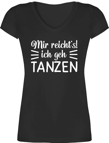 T-Shirt Damen V Ausschnitt - Geschenk - Mir reicht's ich GEH tanzen - XS - Schwarz - Shirt Tanz Outfit Dance Techno Tshirt sportoberteile Frauen Tanzsport tanzen, Shirts Frau tänzer Konzert T-Shirt Damen V Ausschnitt - Geschenk - Mir reicht's ich GEH tanzen - XS - Schwarz - Shirt Tanz Outfit Dance Techno Tshirt sportoberteile Frauen Tanzsport tanzen, Shirts Frau tänzer Konzert von Shirtracer