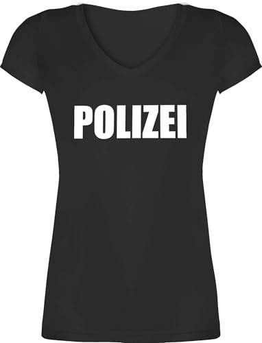 T-Shirt Damen V Ausschnitt - Karneval & Fasching - Polizei I Polizeiuniform I Polizist I Polizeikostüm I SEK Polizistin I Police I SWAT - XS - Schwarz - faschingsshirt Faschings Beruf Tshirt T-Shirt Damen V Ausschnitt - Karneval & Fasching - Polizei I Polizeiuniform I Polizist I Polizeikostüm I SEK Polizistin I Police I SWAT - XS - Schwarz - faschingsshirt Faschings Beruf Tshirt von Shirtracer