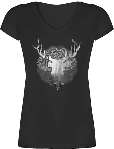 T-Shirt Damen V Ausschnitt - Kompatibel mit Oktoberfest - Lebkuchenherz Herzl - XS - Schwarz - Tshirt Trachten trachtenshirt bayrische Herz Tracht Shirt t Trachten-Tshirt bayrisch lebkuchenherzen T-Shirt Damen V Ausschnitt - Kompatibel mit Oktoberfest - Lebkuchenherz Herzl - XS - Schwarz - Tshirt Trachten trachtenshirt bayrische Herz Tracht Shirt t Trachten-Tshirt bayrisch lebkuchenherzen von Shirtracer