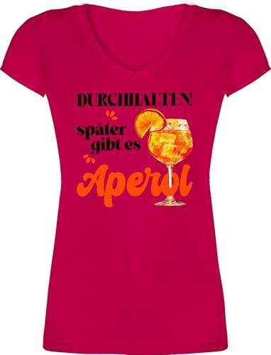 T-Shirt Damen V Ausschnitt - Party & Alkohol - Witziges Geschenk für Frauen Durchhalten später gibt es Aperol Spritz Accessoires | Kollegin Geschenk Freundinnen - XS - Fuchsia - Shirt Malle T-Shirt Damen V Ausschnitt - Party & Alkohol - Witziges Geschenk für Frauen Durchhalten später gibt es Aperol Spritz Accessoires | Kollegin Geschenk Freundinnen - XS - Fuchsia - Shirt Malle von Shirtracer