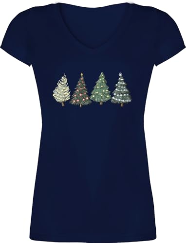 T-Shirt Damen V Ausschnitt - Weihnachten Geschenke Christmas Bekleidung - Weihnachtsbäume - XS - Dunkelblau - weihnachtsoutfit weihnachtsmotiv Weihnachtsbaum Shirt weihnachtsshirts weihnacht Tree T-Shirt Damen V Ausschnitt - Weihnachten Geschenke Christmas Bekleidung - Weihnachtsbäume - XS - Dunkelblau - weihnachtsoutfit weihnachtsmotiv Weihnachtsbaum Shirt weihnachtsshirts weihnacht Tree von Shirtracer