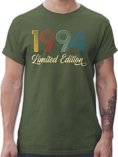 T-Shirt Herren - 30. Geburtstag - Limited Edition 1994 Dreißigster - 3XL - Army Grün - Geschenk 30 Jahre männer Tshirt Geschenke zum 30er Shirt spaß t Shirts 30ig 30igster Geburstag (30) Geb von Shirtracer