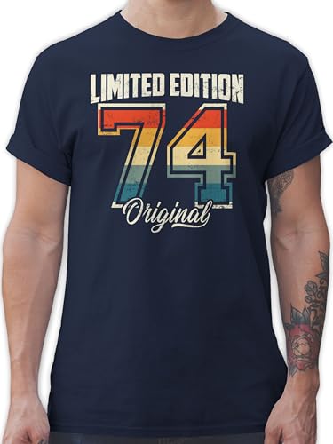 T-Shirt Herren - 50. Geburtstag - Limited Edition 1974 Original - M - Navy Blau - zum 50.Geburtstag Shirts männer geburtstagsshirt 50 fuffzich Mann Tshirt Shirt 50ter t Herren-Shirt 50ste von Shirtracer