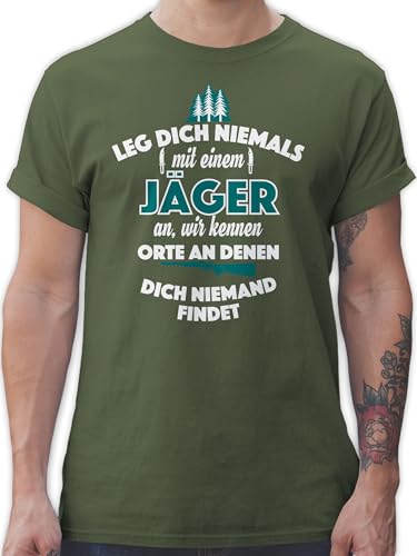 T-Shirt Herren - Beruf und Job Geschenke - Leg Dich Niemals mit einem Jäger an - XL - Army Grün - Geschenke,für einen Fun-Shirt Arbeit kollegen Geschenk Jaeger Tshirt lustig Weihnachten Shirt T-Shirt Herren - Beruf und Job Geschenke - Leg Dich Niemals mit einem Jäger an - XL - Army Grün - Geschenke,für einen Fun-Shirt Arbeit kollegen Geschenk Jaeger Tshirt lustig Weihnachten Shirt von Shirtracer