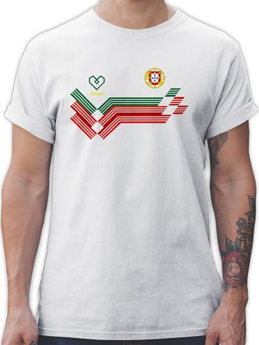T-Shirt Herren - Fußball WM - Portugal Fanartikel EM | Portugal Wappen - XL - Weiß - Trikot Fussball Shirt männer Europameisterschaft Logo Tshirt fussballtrikot fu Ball 2024 Herren-Shirt Shirts T-Shirt Herren - Fußball WM - Portugal Fanartikel EM | Portugal Wappen - XL - Weiß - Trikot Fussball Shirt männer Europameisterschaft Logo Tshirt fussballtrikot fu Ball 2024 Herren-Shirt Shirts von Shirtracer