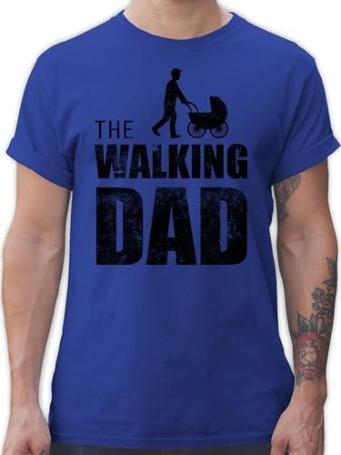 T-Shirt Herren - Papa - The Walking Dad - XL - Royalblau - Vatertag Tshirt Baby Vatertagsgeschenke Vater Eltern Shirts vatertagstshirt Geschenk Fuer maennertag väter geburts t Shirt von Shirtracer
