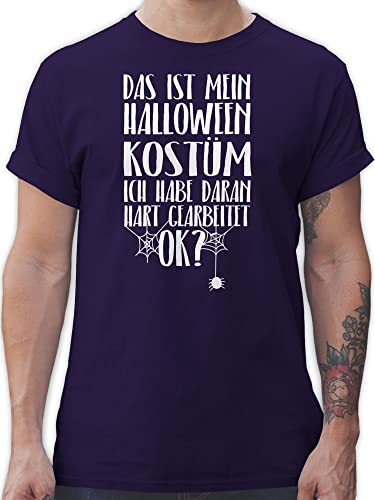 T-Shirt Herren - Halloween - Herren - Das ist Mein Halloween Kostüm - XL - Lila - grusel Tshirt männer gruselig Halloweenparty t Shirt Oberteil halooween Shirts Shirt. heeloween Tshirts - L190 von Shirtracer