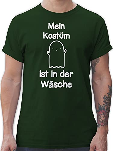 T-Shirt Herren - Halloween - Mein Kostüm ist in der Wäsche - Gespenst Geist Phantom - XL - Dunkelgrün - t Shirts männer Fasching halloweenshirt Haloween Outfits Spooky Tshirt lustiges T-Shirt Herren - Halloween - Mein Kostüm ist in der Wäsche - Gespenst Geist Phantom - XL - Dunkelgrün - t Shirts männer Fasching halloweenshirt Haloween Outfits Spooky Tshirt lustiges von Shirtracer