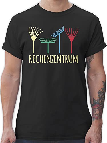 T-Shirt Herren - Hobby Outfit - Rechenzentrum - Geschenk Gärtner Gartenarbeit Geschenkidee - XL - Schwarz - Garten Tshirt gärtnern Shirt t tishrt Motiv Funshirt Fun-t-Shirts Shirts t-Shirts von Shirtracer