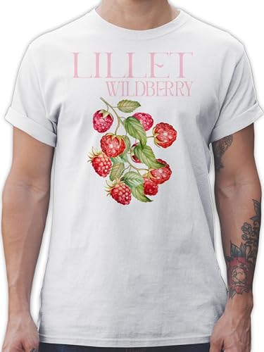 T-Shirt Herren - Karneval & Fasching - Wild Berry Lillet Wildberry Himbeeren Lillet Kostüm - S - Weiß - Karnevals Tshirt karnelval Shirt Oberteil verkleidungen Fasching+Shirt rosenmontag t fasent von Shirtracer