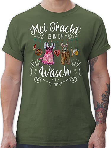 T-Shirt Herren - Kompatibel mit Oktoberfest - MEI Tracht is in da Wäsch - M - Army Grün - Trachten Shirt Oktoberfest-t-Shirt bayrische wäsche Shirts männer trachtenshirt trachtenshirts T-Shirt Herren - Kompatibel mit Oktoberfest - MEI Tracht is in da Wäsch - M - Army Grün - Trachten Shirt Oktoberfest-t-Shirt bayrische wäsche Shirts männer trachtenshirt trachtenshirts von Shirtracer