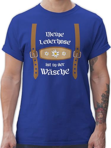 T-Shirt Herren - Kompatibel mit Oktoberfest - Meine Lederhose ist in der Wäsche I - 4XL - Royalblau - trachtenshirt männer bayrische Trachtenmode t Shirt Octoberfest wäsch Shirts Tracht Oberteil T-Shirt Herren - Kompatibel mit Oktoberfest - Meine Lederhose ist in der Wäsche I - 4XL - Royalblau - trachtenshirt männer bayrische Trachtenmode t Shirt Octoberfest wäsch Shirts Tracht Oberteil von Shirtracer