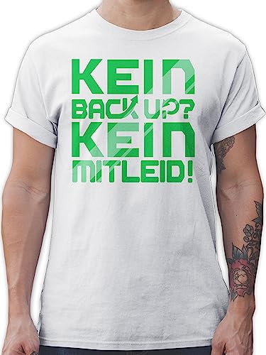 T-Shirt Herren - Programmierer Geschenke - Kein Backup Kein Mitleid Geschenk Informatiker Entwickler ITler - 3XL - Weiß - programmier Shirt Programmer Tshirt programmieren Nerd von Shirtracer