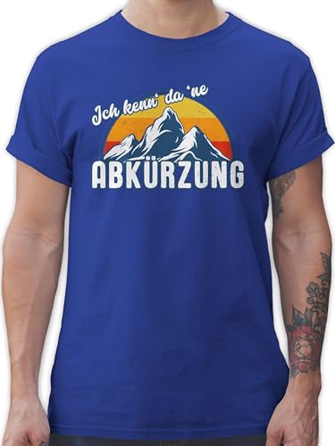 T-Shirt Herren - Ich Kenn' da 'ne Abkürzung Retro Vintage - 3XL - Royalblau - Shirt Wander wandern t- Shirts männer wandershirt Kenn Tshirt ne eine Tshirts abkuerzung tischert kenne t-schirt von Shirtracer