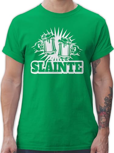 T-Shirt Herren - Sláinte - St. Patricks Day - XXL - Grün - st.Patrick mit trinkspruch Shirt Men Irland Tshirt st Tops Patrick Irish Pub Tshirts Shirts männer Saint Geschenk irisch Slainte von Shirtracer