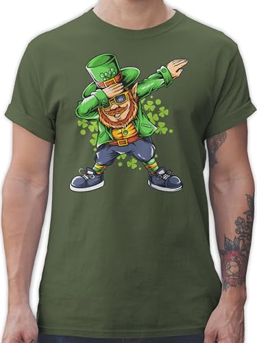 T-Shirt Herren - St. - St Patricks Day Dabbing Leprechaun Kobold Kostüm - M - Army Grün - Saint Outfit Irland Shirt Sankt Patrick's Tshirt Patrick Shirts Oberteil Paddys Herrenbekleidung T-Shirt Herren - St. - St Patricks Day Dabbing Leprechaun Kobold Kostüm - M - Army Grün - Saint Outfit Irland Shirt Sankt Patrick's Tshirt Patrick Shirts Oberteil Paddys Herrenbekleidung von Shirtracer