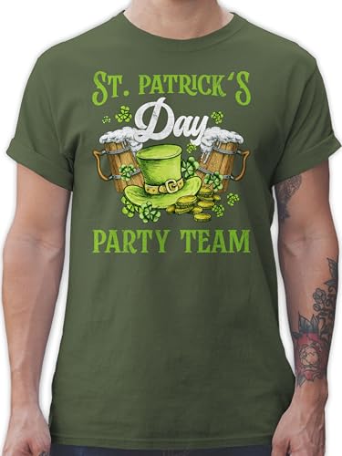 T-Shirt Herren - St. - St Patricks Day Kostüm Team Party Irland Irish - 3XL - Army Grün - Patrick’s Shirt Patrick's Patrick Saint s Patrick. Sankt st.+Patricks+Day st.Patrick Paddys von Shirtracer