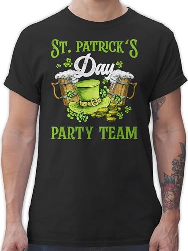 T-Shirt Herren - St. - St Patricks Day Kostüm Team Party Irland Irish - M - Schwarz - 2024 Shirt Saint Patrick Patrick’s Patrick's s Geschenk Tshirt Paddys Shirts Outfit sant patricksday Tops von Shirtracer