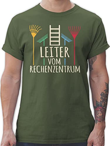 T-Shirt Herren - & Männer Geschenke - Leiter vom Rechenzentrum hell - 3XL - Army Grün - männertag Garten Tshirt gärtner Shirt gärtnern Shirts Fun-t-Shirts t-Shirts t Fun für von Shirtracer