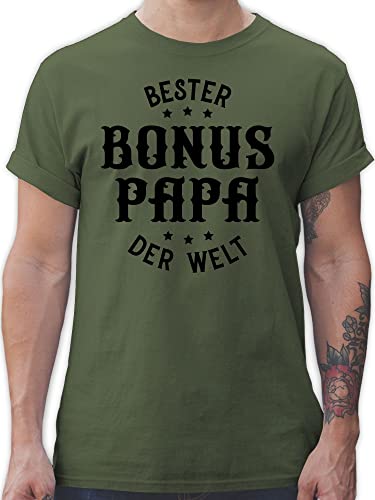T-Shirt Herren - zum - Bester Bonus Papa der Welt I Bonuspapa Geschenk Stiefvater Geschenke Vatertag - L - Army Grün - Vatertagsgeschenk+Stiefvater Vatertagsgeschenk Vatertagsgeschenke dad Tshirt T-Shirt Herren - zum - Bester Bonus Papa der Welt I Bonuspapa Geschenk Stiefvater Geschenke Vatertag - L - Army Grün - Vatertagsgeschenk+Stiefvater Vatertagsgeschenk Vatertagsgeschenke dad Tshirt von Shirtracer